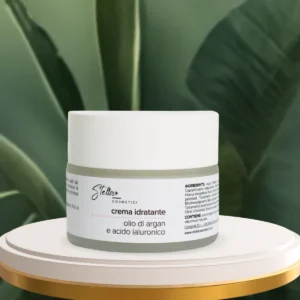 Crema idratante, olio di argan e acido ialuronico, Stella Cosmetici