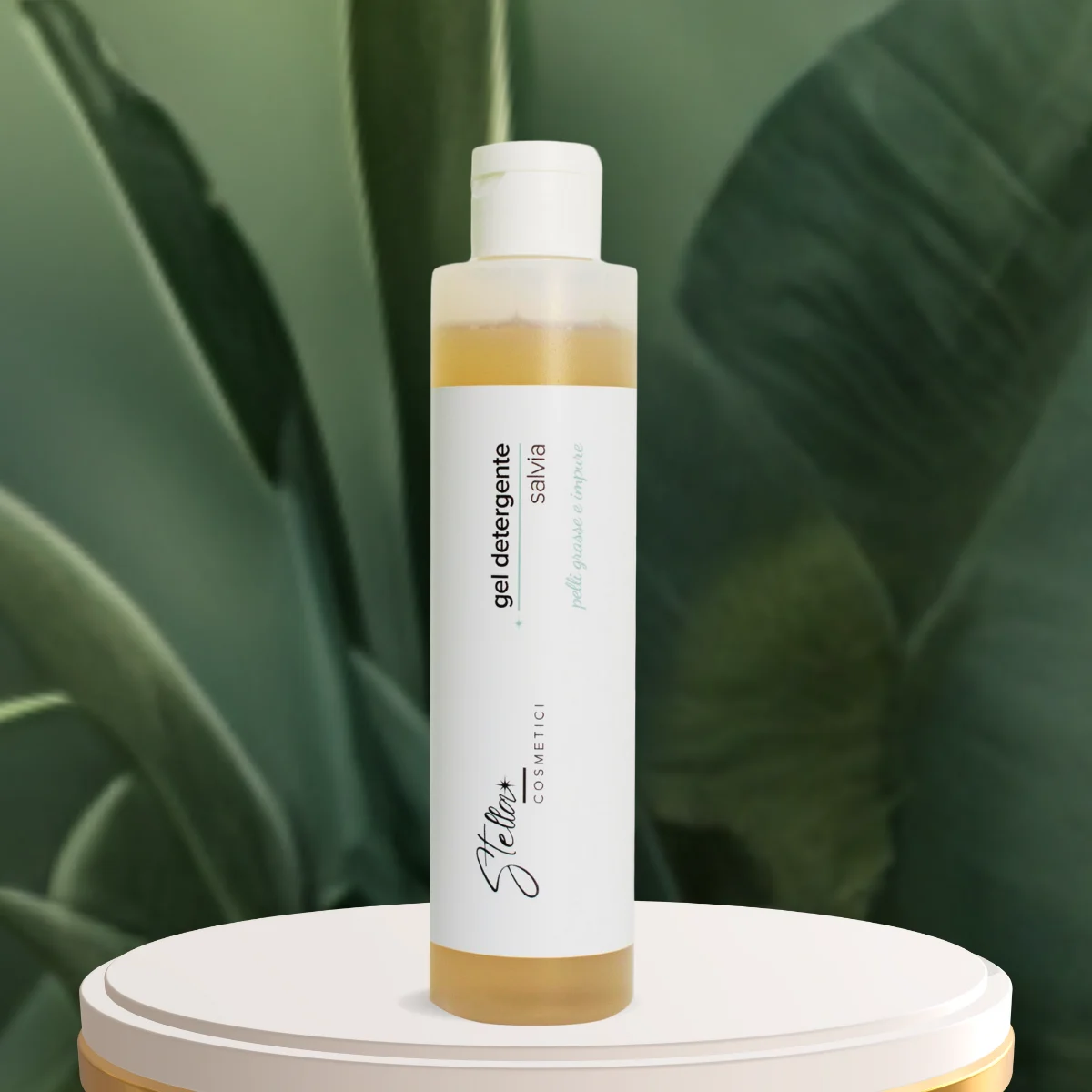 Gel detergente, salvia, pelli grasse e impure. Stella Cosmetici