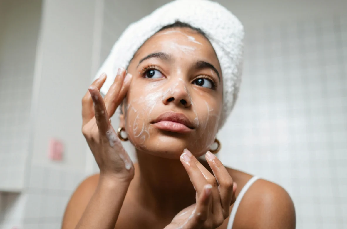 detergere il viso è un passo fondamentale 